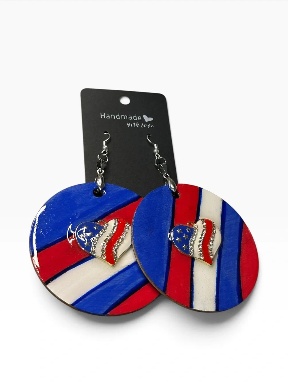 Freedom To Be You Hand-painted Hoop Earrings
